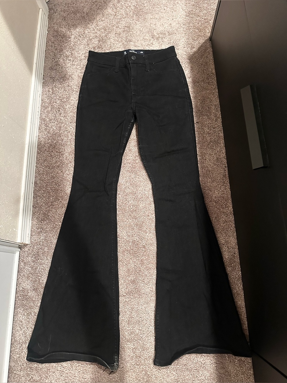 Hollister Black Flare Jeans Size 2 0615